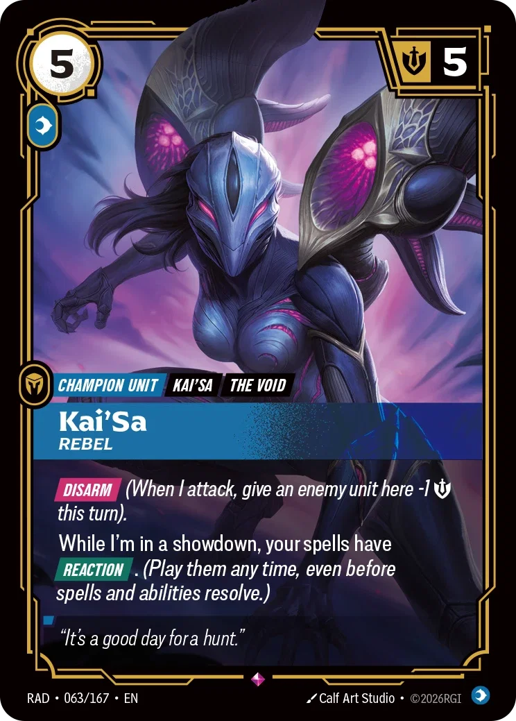 Kai'Sa, Rebel - 063/167 (RAD) Rare