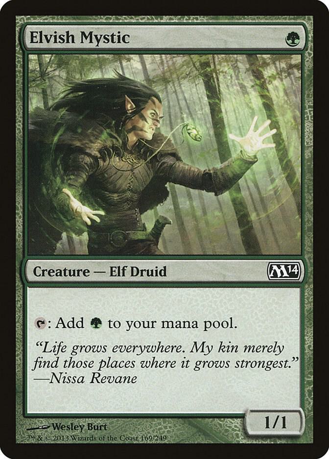 Elvish Mystic (M14-C) Moderate Play