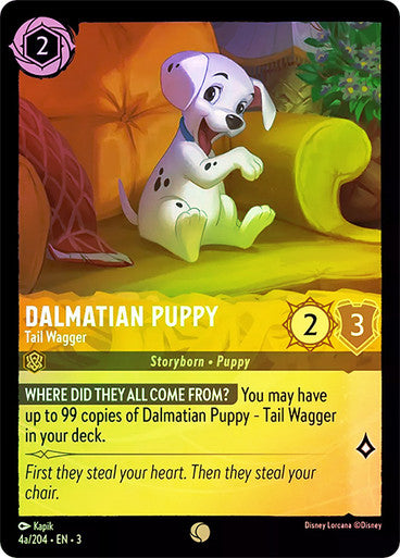 Dalmatian Puppy - Tail Wagger (Into the Inklands 004a/204) Common - Near Mint Cold Foil