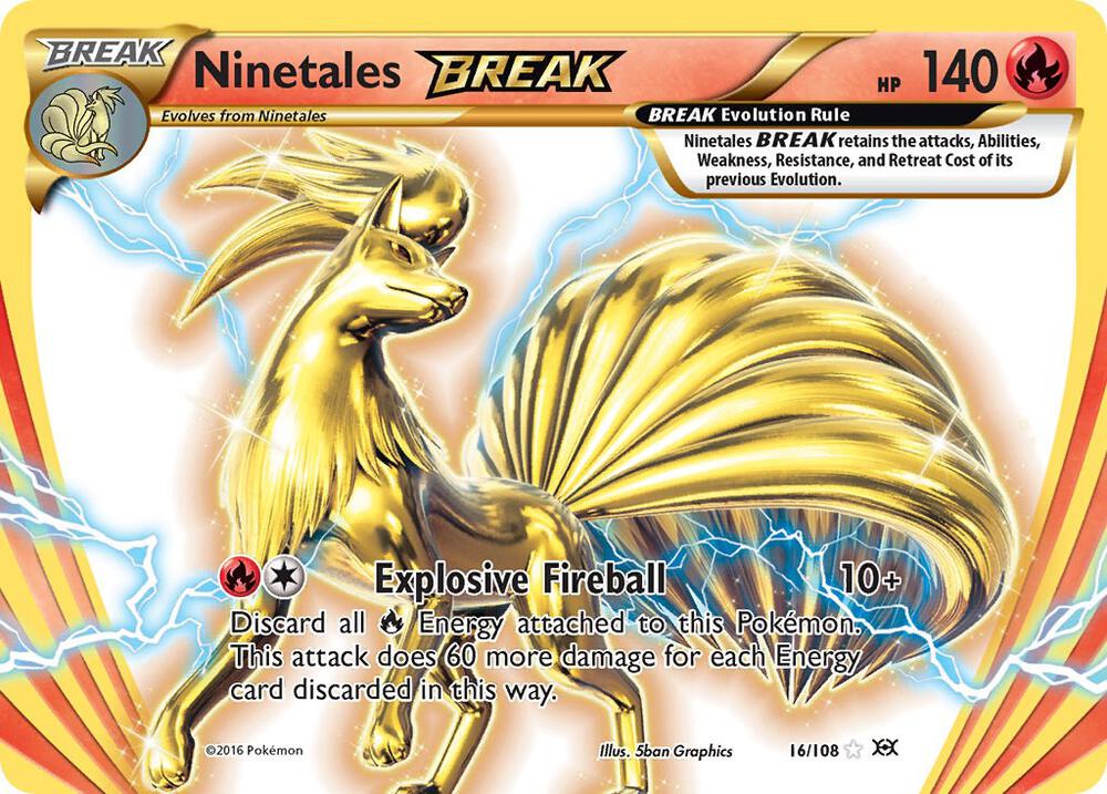 Ninetales BREAK (16/108) Moderately Played