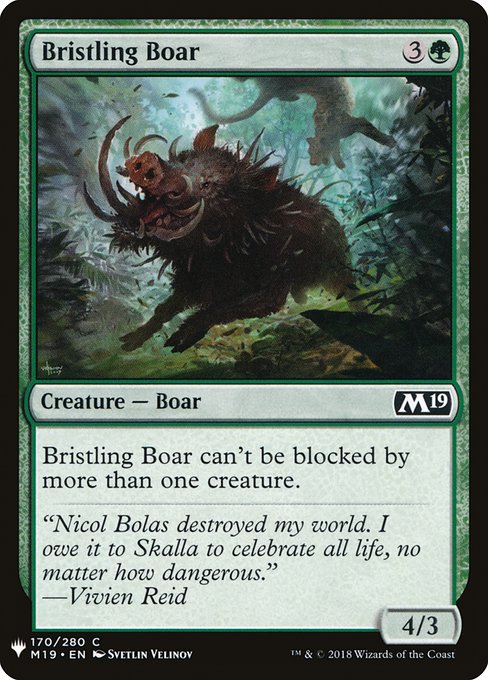 Bristling Boar [Mystery Booster #1149] (M19-C)