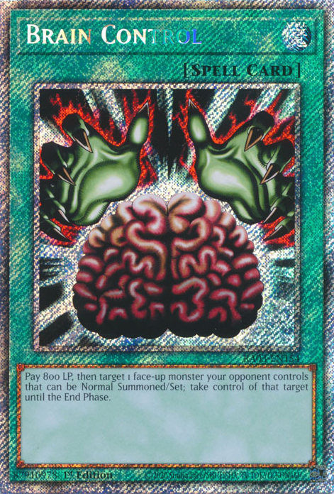 Brain Control (RA03-EN154) Platinum Secret Rare - Near Mint 1st Edition