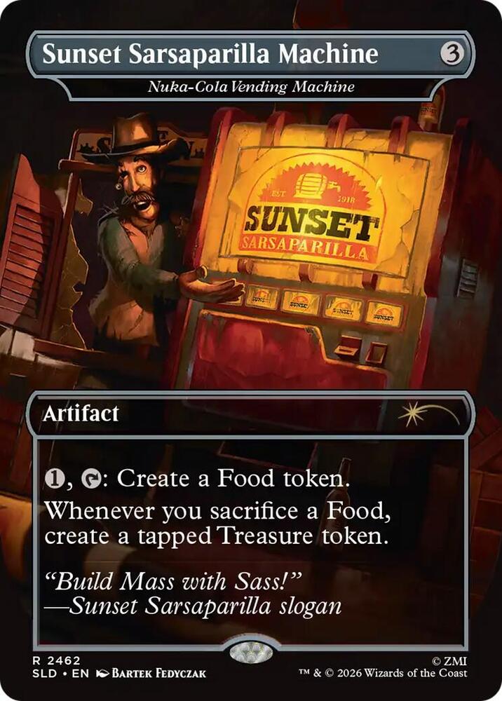Sunset Sarsaparilla Machine //  Nuka-Cola Vending Machine  [#2462] (SLD-R-FOIL)