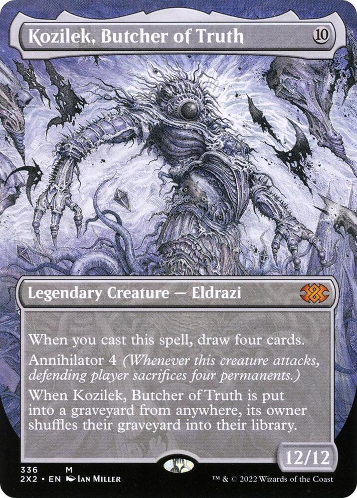 Kozilek, Butcher of Truth [#336 Alternate-Art Borderless] (2X2-M-FOIL)