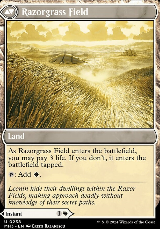 Razorgrass Ambush // Razorgrass Field [#0238] (MH3-U-FOIL)
