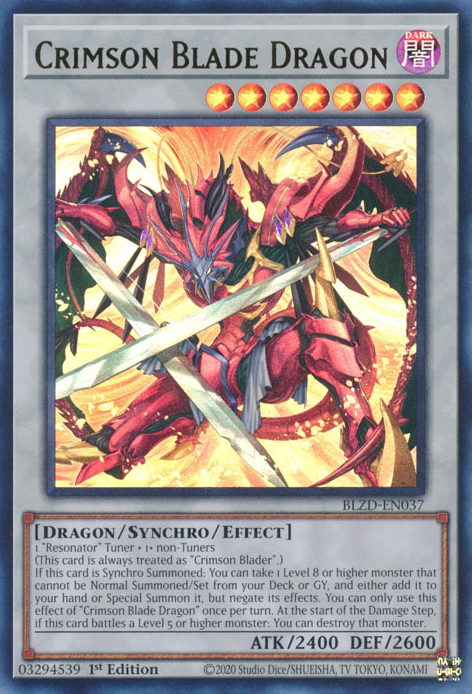 Crimson Blade Dragon (BLZD-EN037)