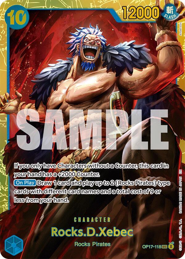 Rocks.D.Xebec (Alternate Art) (OP17-118) SEC - Near Mint