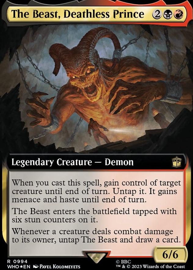 The Beast, Deathless Prince [#0994 Surge Foil Extended Art] (WHO-R)