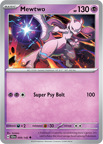 Mewtwo - 059/142 (SCR) Uncommon - Near Mint