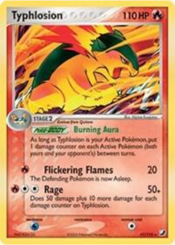 Typhlosion (Deck Exclusive) -17/115 (PR) Rare - Light Play