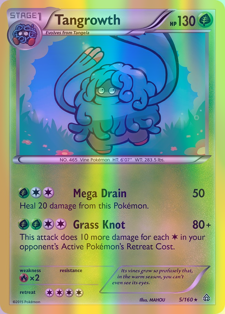 Tangrowth - 005/160 (PRC) Rare - Near Mint Reverse Holofoil