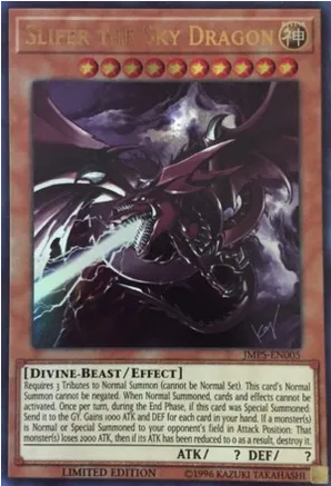 Slifer the Sky Dragon (JMPS-EN005) Ultra Rare Limited Edition Heavy Play