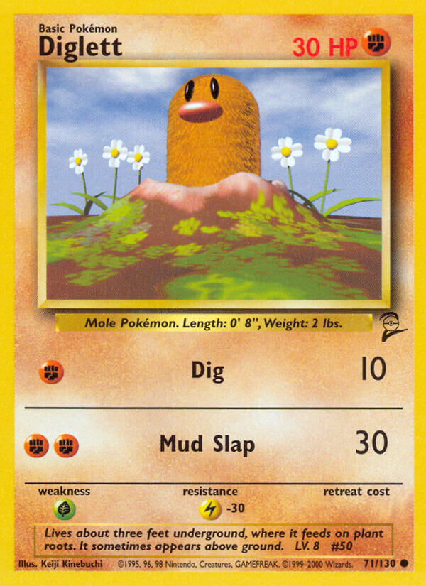 Diglett - 071/130 (BS2) Common - Near Mint