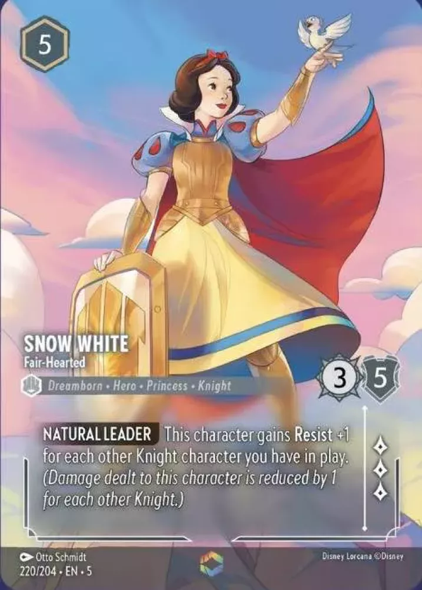 Snow White - Fair-Hearted  (Shimmering Skies 220/204) Enchanted - Near Mint Holofoil