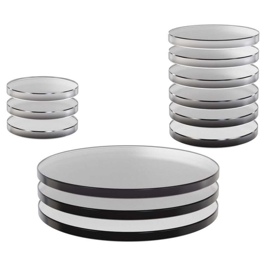 Wizkids: Deep Cuts - Round Bases (12 Assorted) Clear (90729)