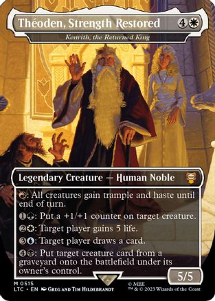 Theoden, Strength Restored - Kenrith, the Returned King [#0515 Holiday Collector Boosters] (LTC-M-FOIL)