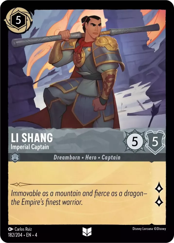 Li Shang - Imperial Captain (Ursula's Return 182/204) Uncommon - Near Mint
