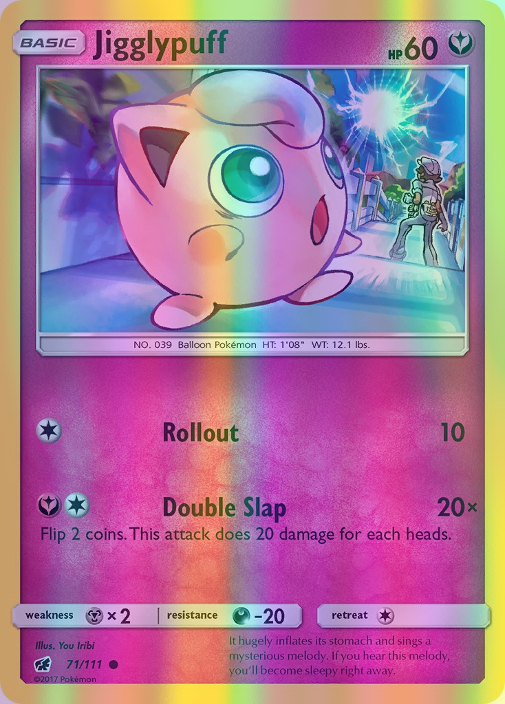 Jigglypuff - 071/111 (CIN) Common - Near Mint Reverse Holofoil