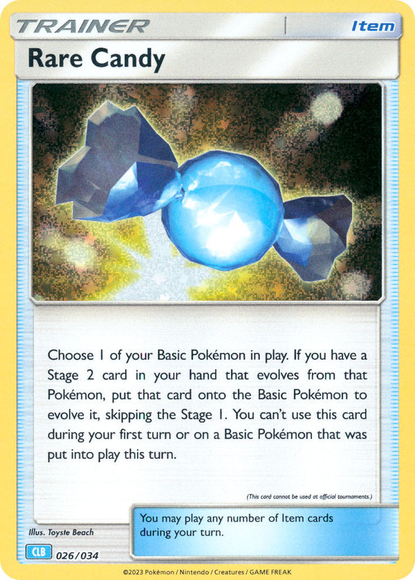 Rare Candy - 026/034 (TCG:CLB) Classic Collection - Near Mint Holofoil