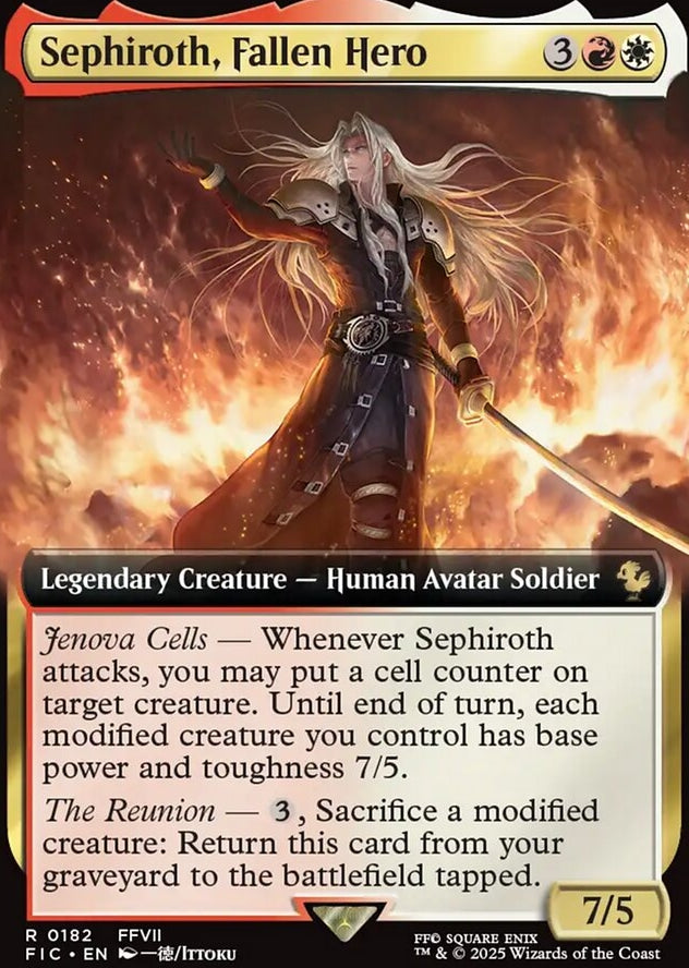 Sephiroth, Fallen Hero [ #0182 Extended Art ] (FIC-R)