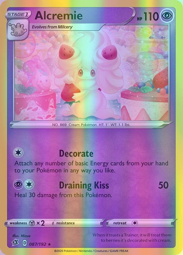 Alcremie - 087/192 (SWSH02) Rare - Near Mint Reverse Holofoil