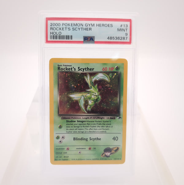 Rocket's Scyther - 13/132 (G1) Holo Rare - Holofoil (Graded - PSA 9)