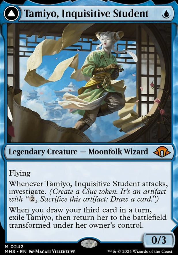 Tamiyo, Inquisitive Student // Tamiyo, Seasoned Scholar [