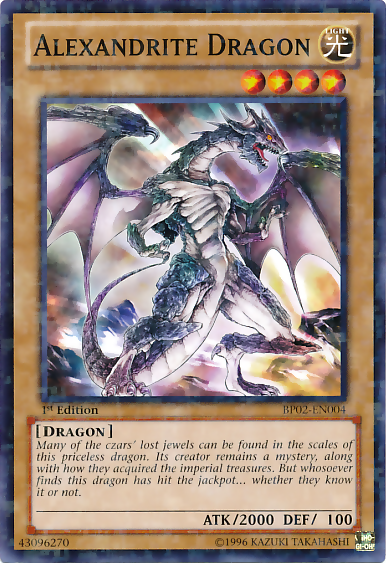 Alexandrite Dragon (Mosaic Rare) (BP02-EN004) Mosaic Rare - Near Mint 1st Edition