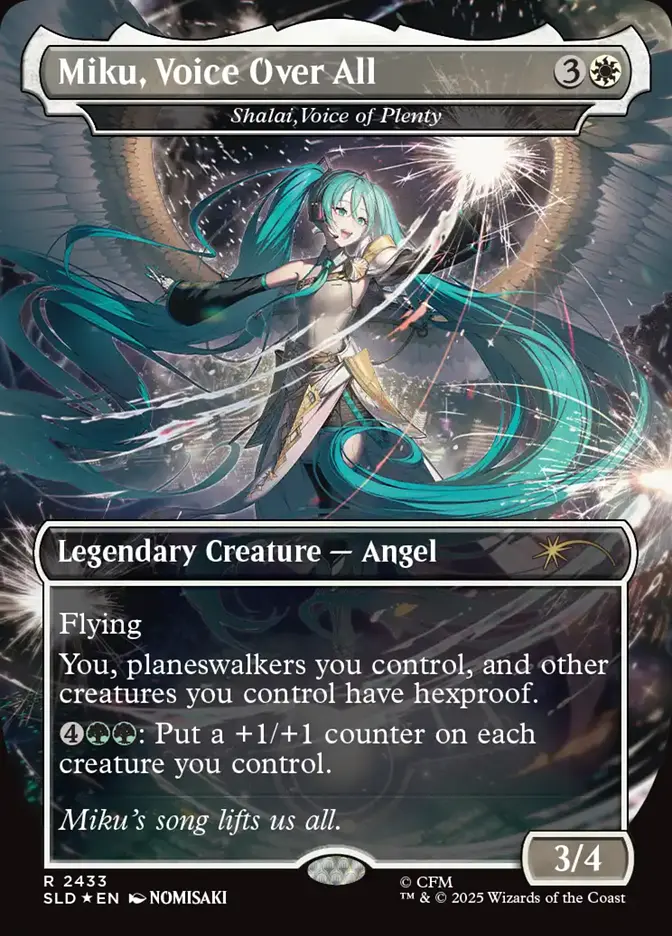 Miku, Voice Over All // Shalai, Voice of Plenty [# 2433 ] (SLD-R) Foil Near Mint