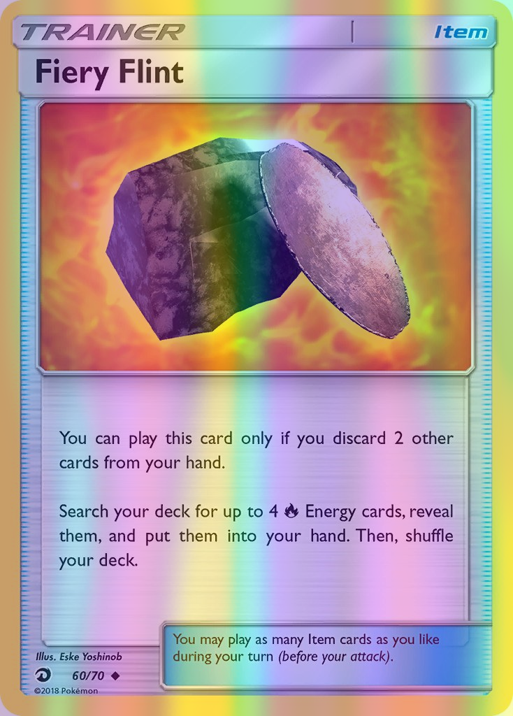 Fiery Flint - 60/70 (DRM) Uncommon - Near Mint Reverse Holofoil