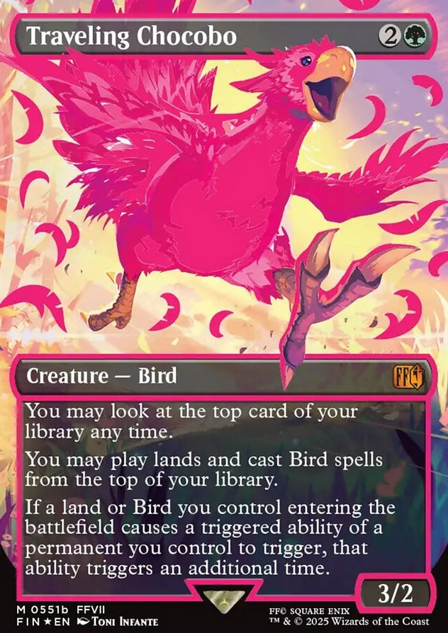 Traveling Chocobo [ #0551b Neon Ink ] (FIN-M)