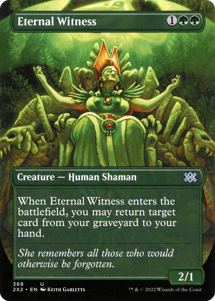 Eternal Witness [#368 Alternate-Art Borderless] (2X2-U-FOIL)