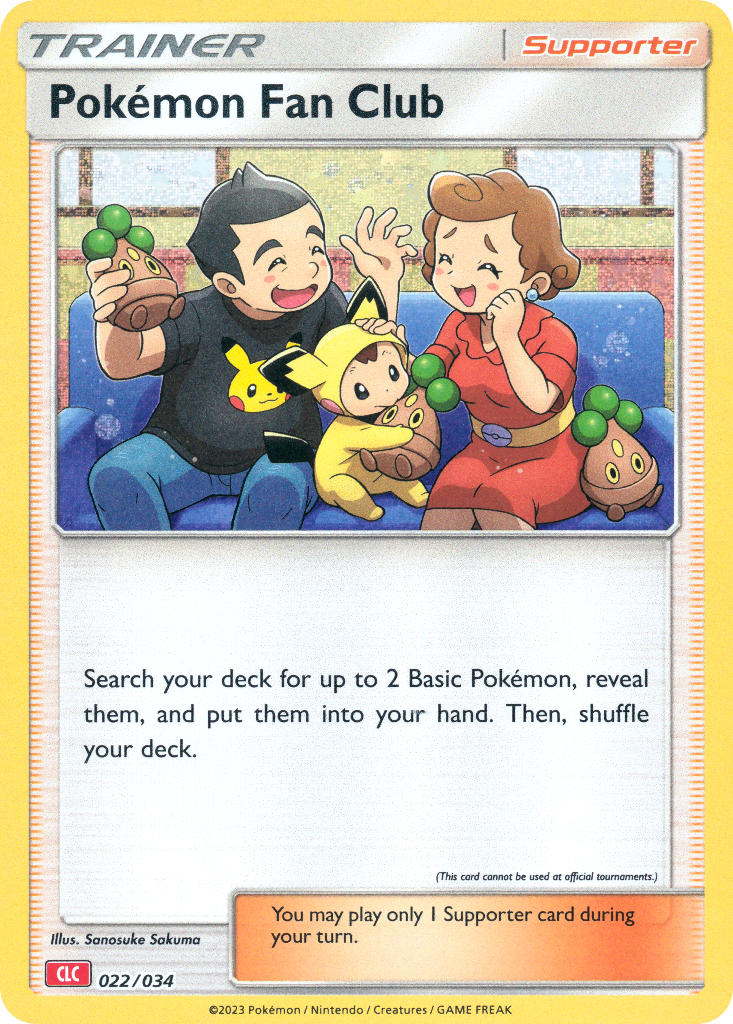 Pokemon Fan Club - 022/034 (TCG:CLC) Classic Collection - Near Mint Holofoil