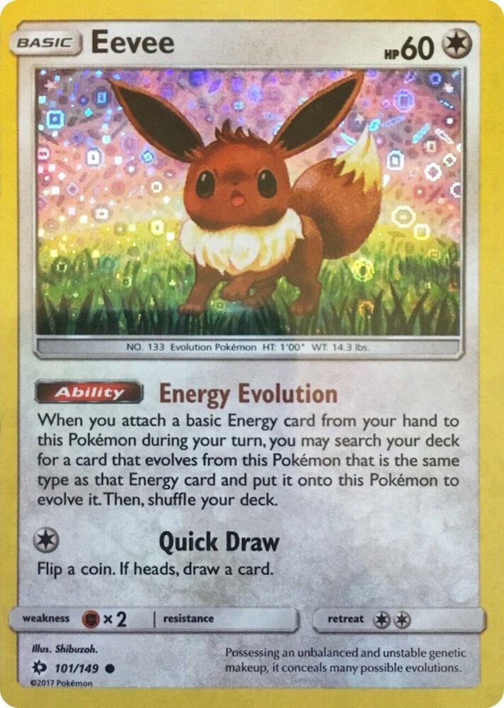 Eevee - 101/149 (General Mills Promo) (MCAP) Promo - Light Play Holofoil
