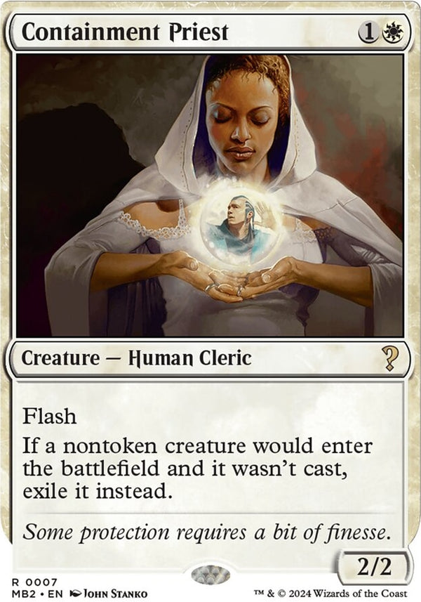 Containment Priest [#0007 White-Border] (MB2-R)