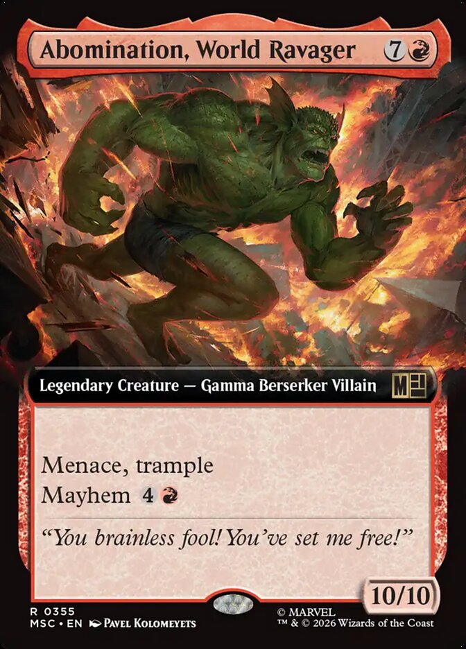 Abomination, World Ravager [ #0355 Extended Art ] (MSC-R)