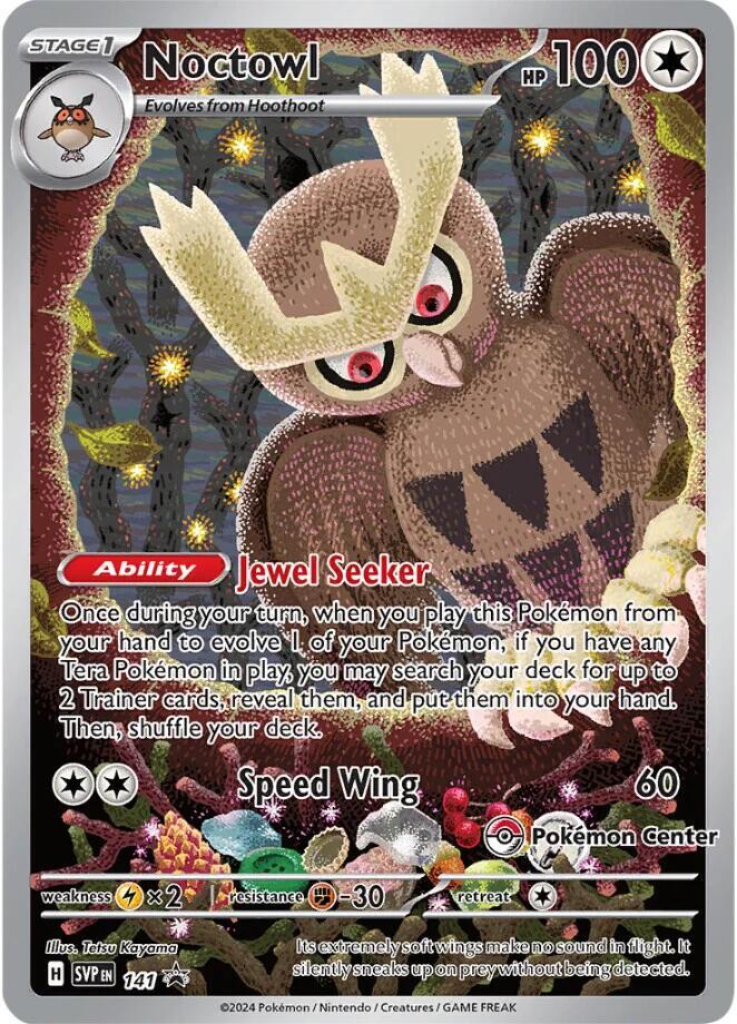 Noctowl - 141 (SCR) Promo - Light Play Holo