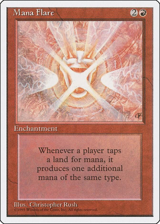 Mana Flare (4ED-R) Light Play