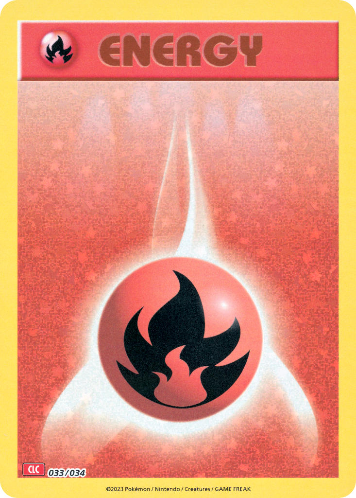 Basic Fire Energy - 033/034 (TCG:CLC) Classic Collection - Near Mint Holofoil