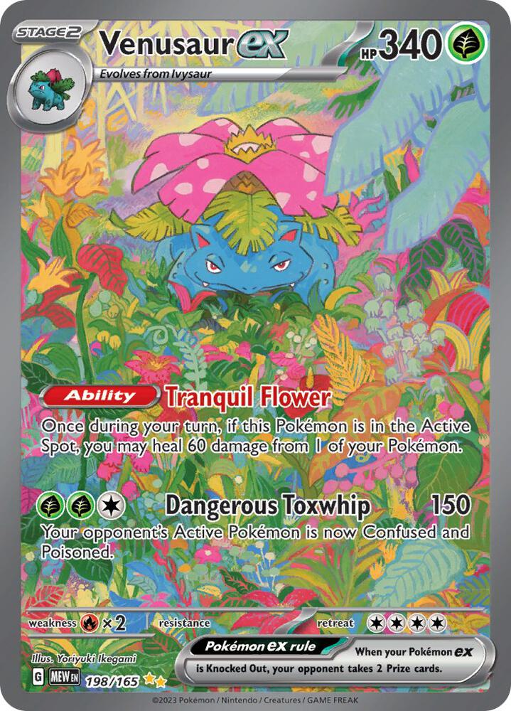 Venusaur ex - 198/165 (MEW) Special Illustration Rare - Light Play Holofoil