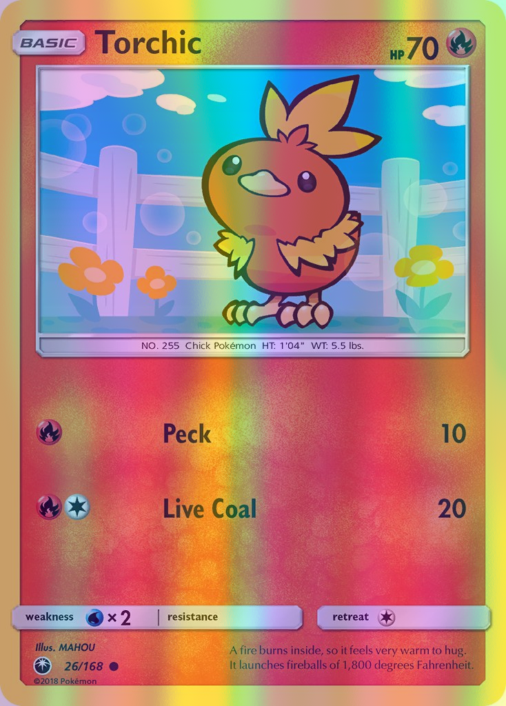 Torchic - 026/168 (CES) Common - Near Mint Reverse Holofoil