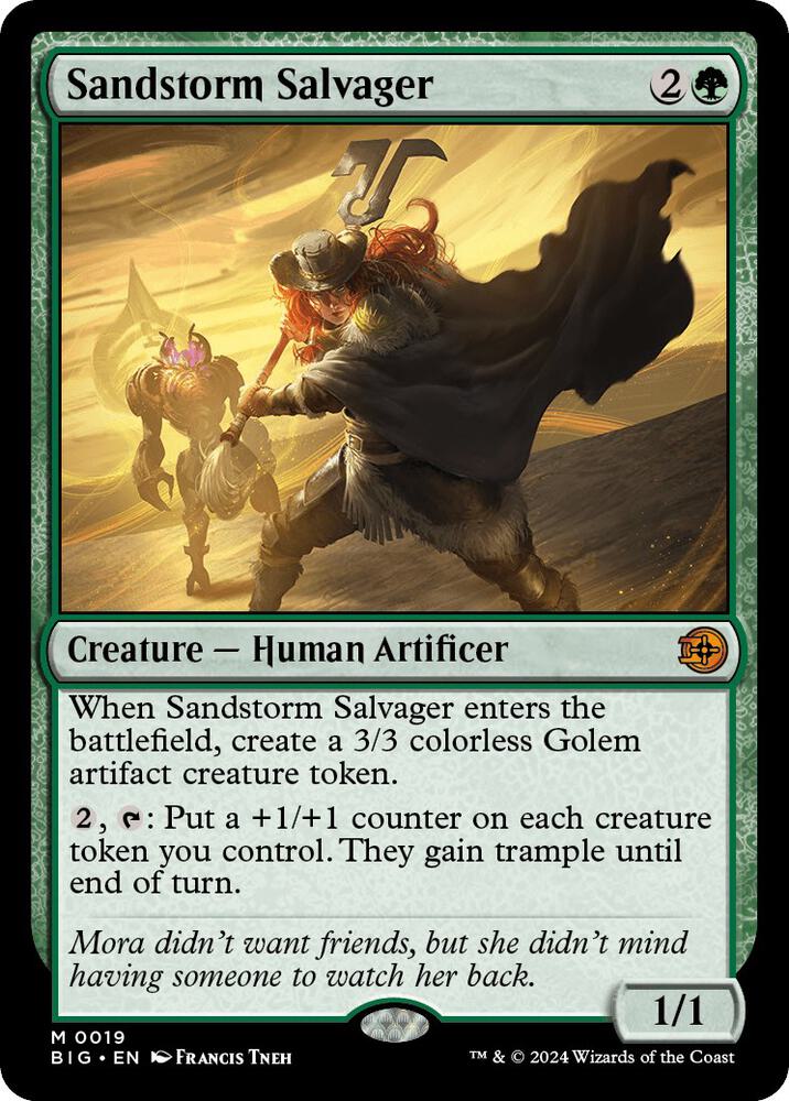 Sandstorm Salvager [#0019] (BIG-M-FOIL) Light Play
