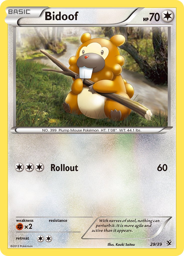 Bidoof - 029/039 (KSS) Common - Near Mint