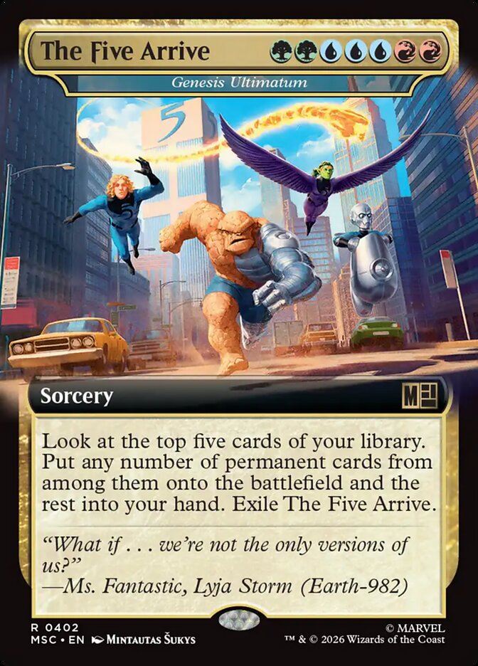 The Five Arrive - Genesis Ultimatum [ #0402 Extended Art ] (MSC-R)