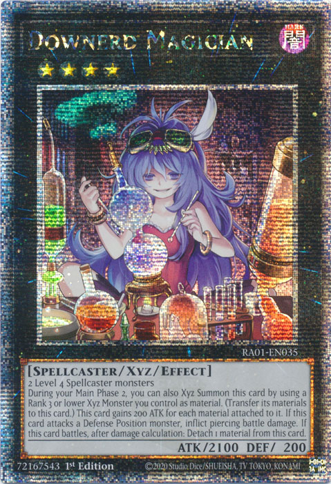 Downerd Magician (RA01-EN035) Quarter Century Secret Rare - Near Mint 1st Edition