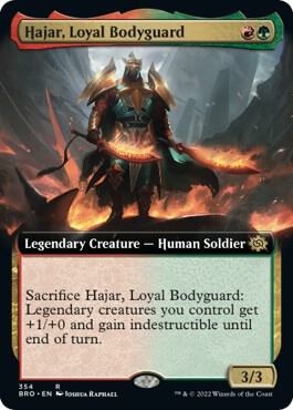 Hajar, Loyal Bodyguard [#354 Extended Art] (BRO-R-FOIL)