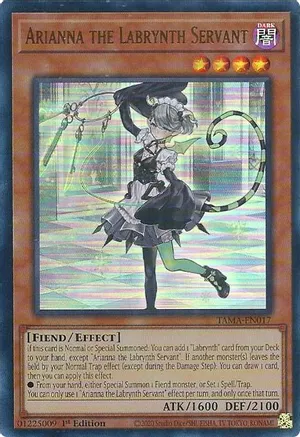 Arianna the Labrynth Servant (TAMA-EN017) Ultra Rare 1st Edition