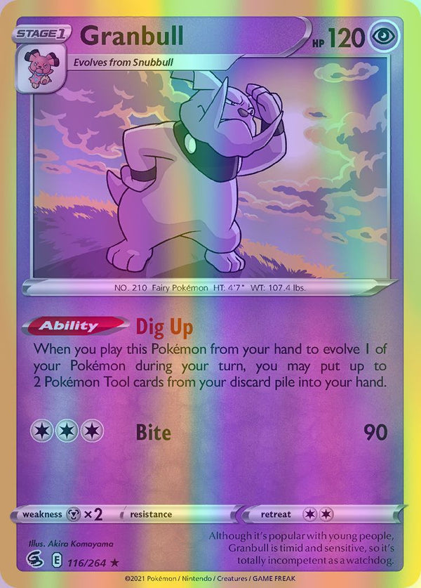 Granbull - 116/264 (SWSH08) Rare - Near Mint Reverse Holofoil