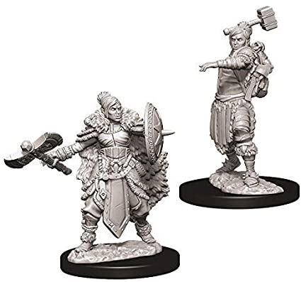 D&D: Nolzur's Marvelous Miniatures - Female Half-Orc Barbarian W9