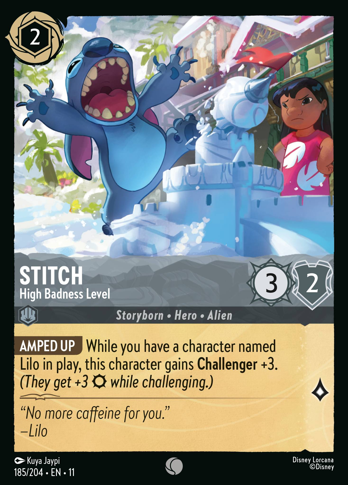 Stitch - High Badness Level (185/204 - Winterspell)  Common